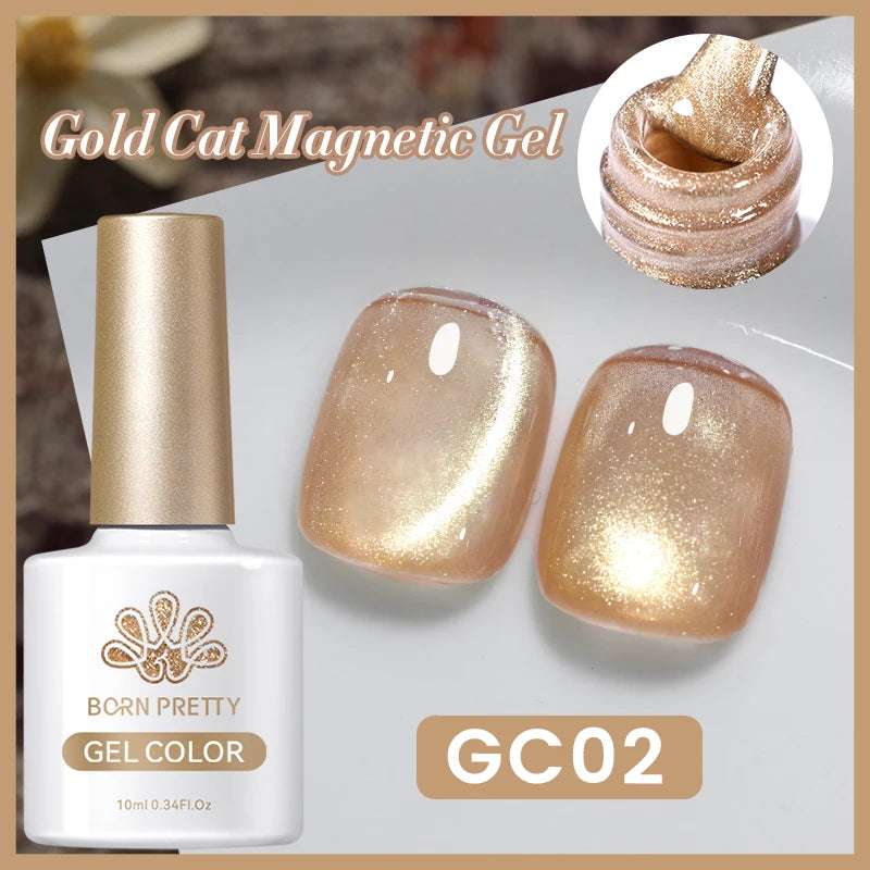 BORN PRETTY 6 Colors UV Magnetic Nail Polish