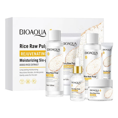 Set Bioaqua de Cuidado Facial de Pulpa de Arroz