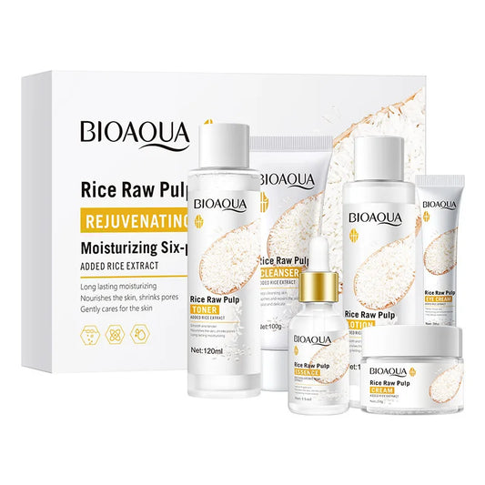 Set Bioaqua de Cuidado Facial de Pulpa de Arroz