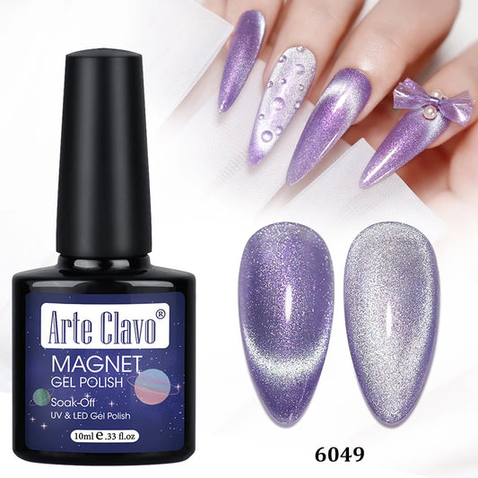 Cat's Eye Gel Polish Nail Art