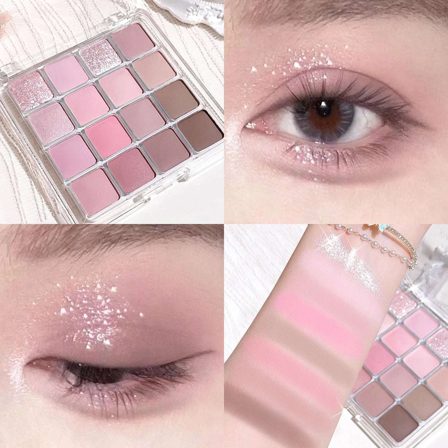 Paleta de Sombras de XIAOYUMI 16 Colores.