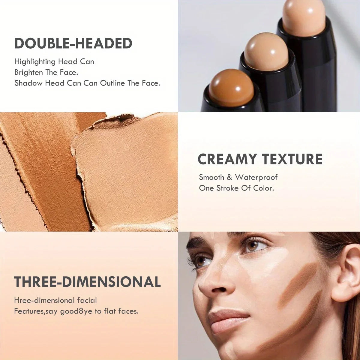Contorno, Bronceador e iluminador en crema Pecolovers