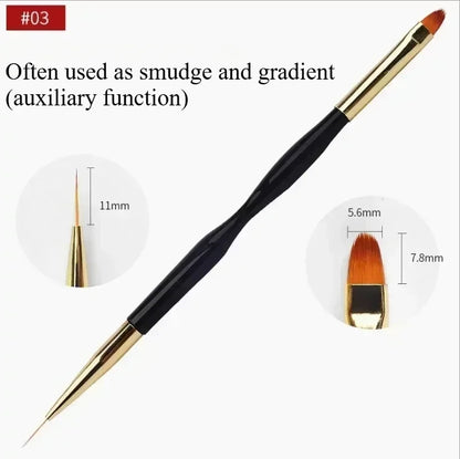 Manicure brushes.