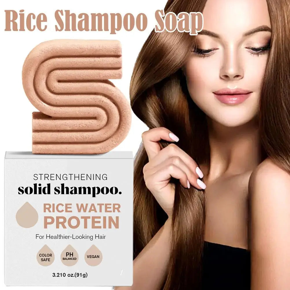 STRENGTHEINING Champú  con acondicionado en barrar, fortalecedor con proteína de agua de arroz.
