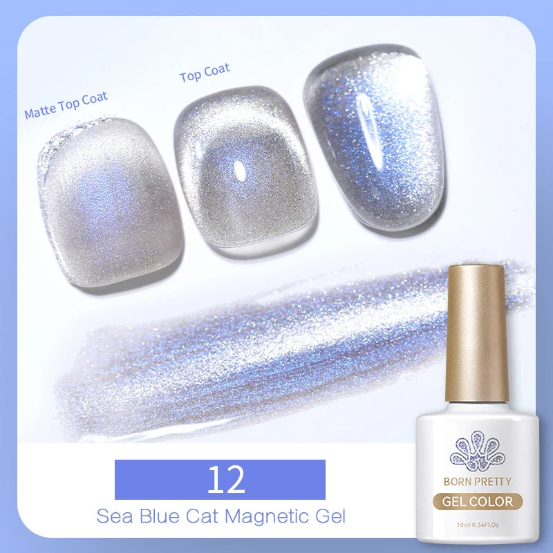 BORN PRETTY 6 Colors UV Magnetic Nail Polish