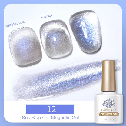 BORN PRETTY 6 Colors UV Magnetic Nail Polish