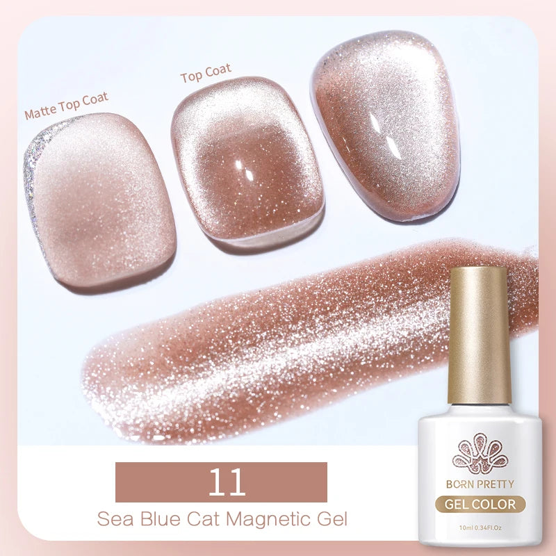BORN PRETTY 6 Colors UV Magnetic Nail Polish
