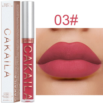 Liquid lipstick.