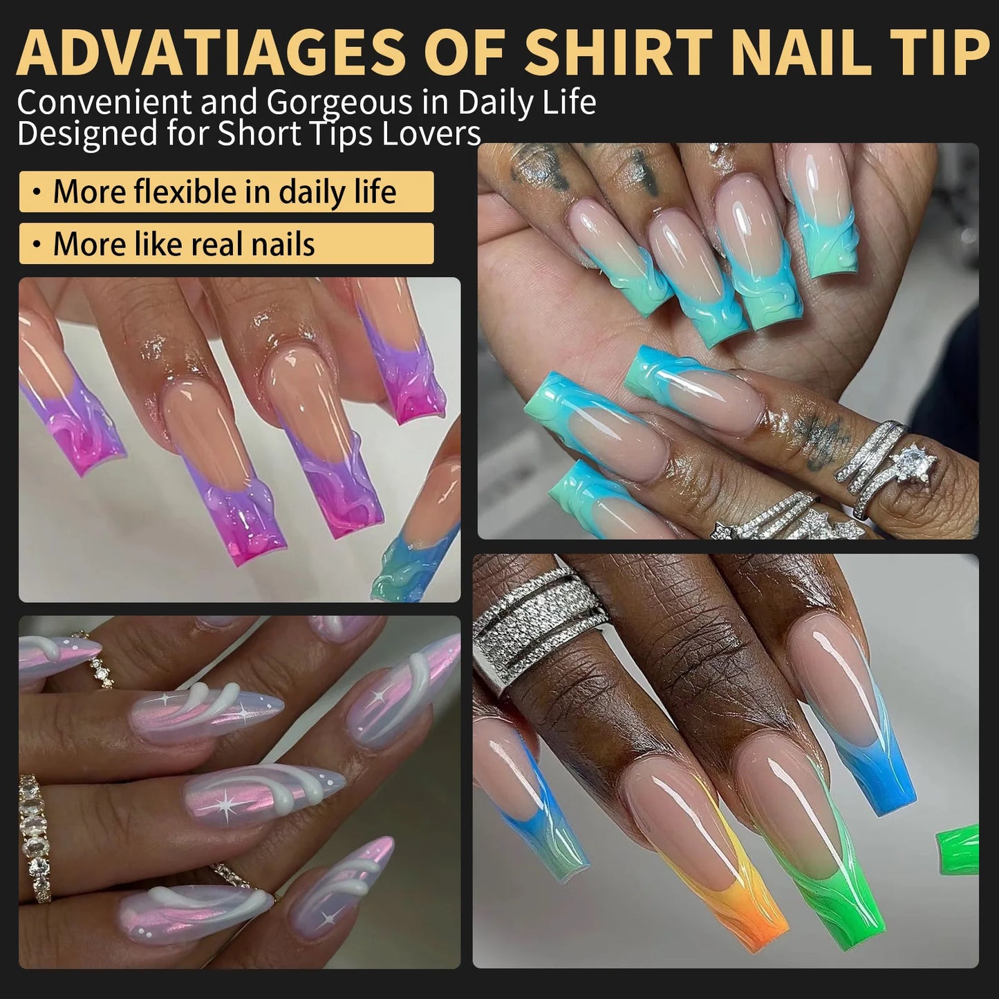 Set of 120/140 Misscheering False Nails.