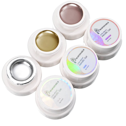 Esmaltes metálicos en gel MAFANAILS