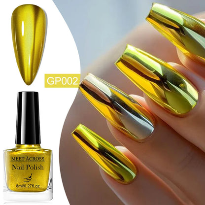 MEET ACROSS chroma metallic enamels