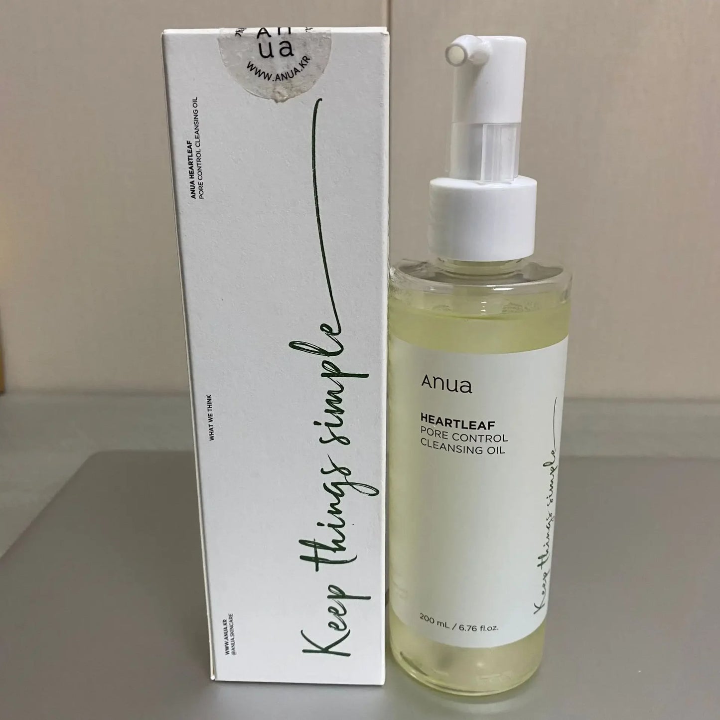 Aceite limpiador de maquillaje ANUA