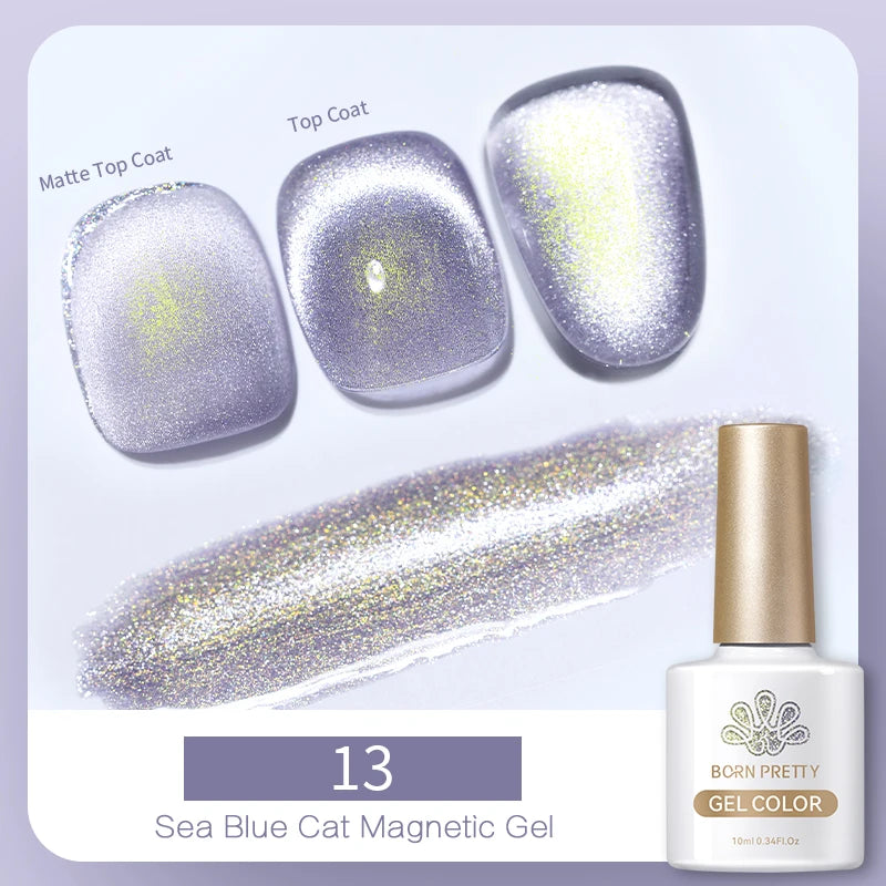 BORN PRETTY 6 Colors UV Magnetic Nail Polish