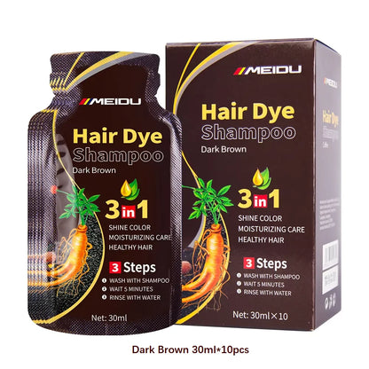 HAIRDEYChampún para conservar teñido de negro en el cabello.