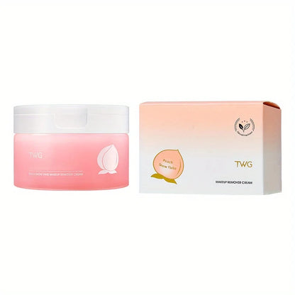 Avocado and peach makeup remover cream.