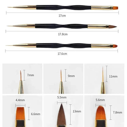 Manicure brushes.
