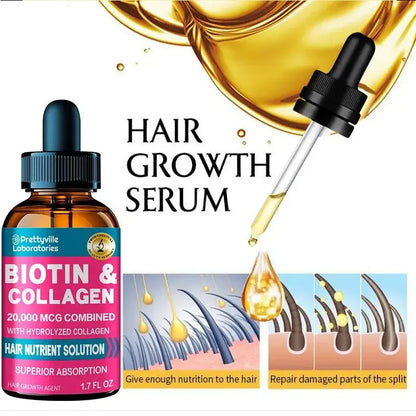 Biotina y colágeno en gotas para el cabello Prettyville