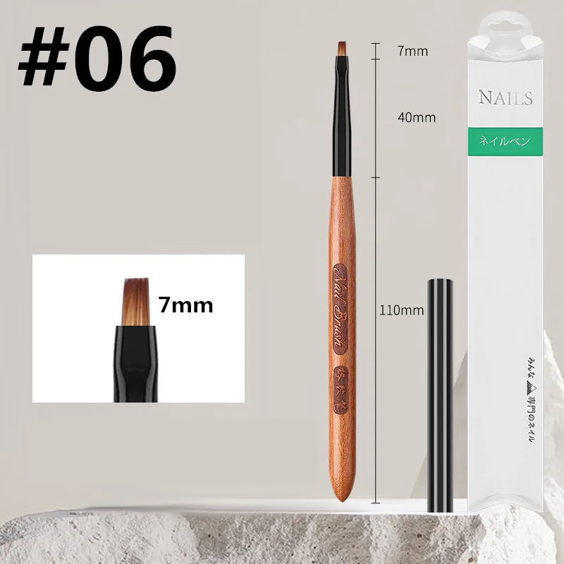 Manicure brushes.