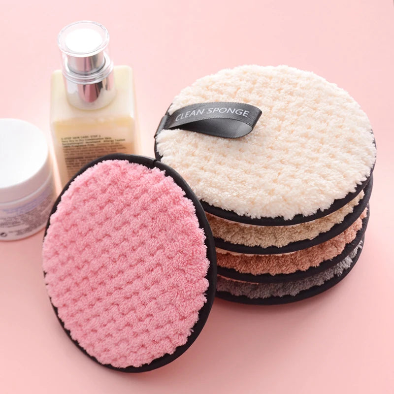 Reusable microfiber makeup remover pads
