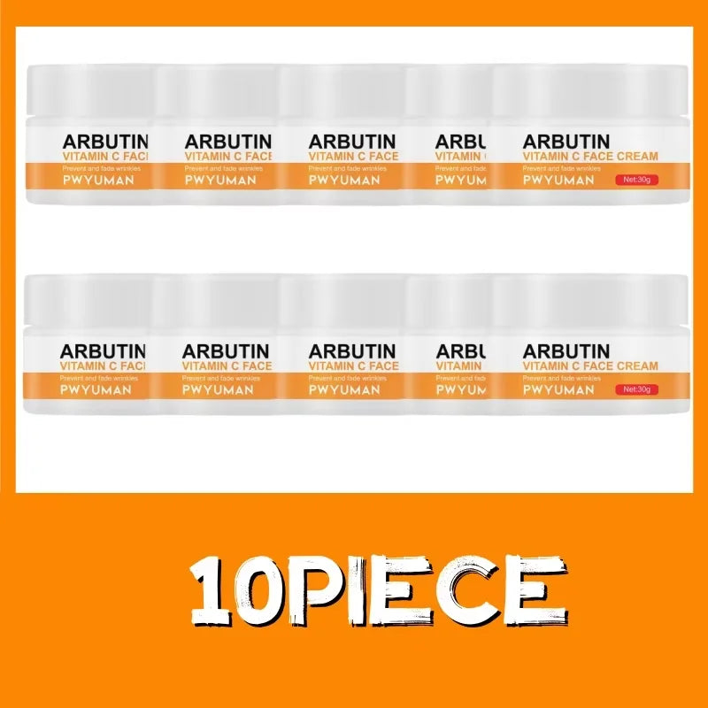 Facial cream with vitamin C and ARBUTIN