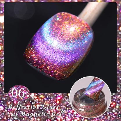 BORN PRETTY 6 Colors UV Magnetic Nail Polish