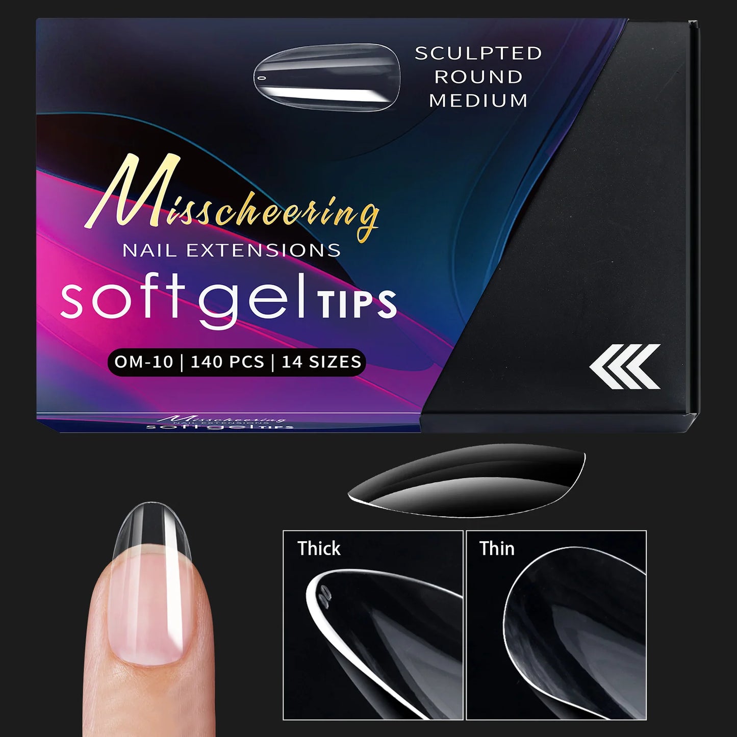 Set of 120/140 Misscheering False Nails.