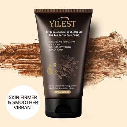 Exfoliante facial con estractos de café y cacao YILEST