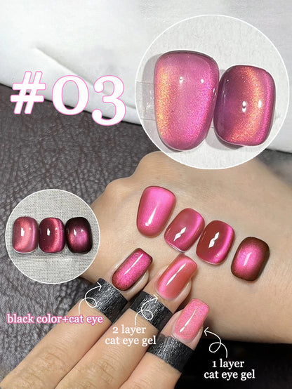 MIANEL magnetic cat eye nail polishes