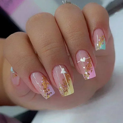 Set of 24 Short False Nails.
