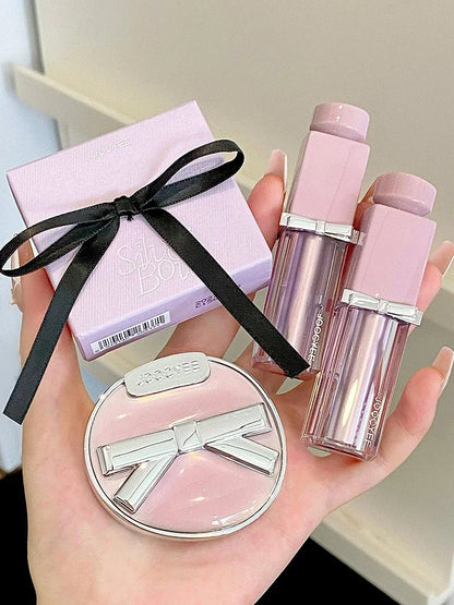 Lip Gloss and Compact Powder - Joocyee Bow