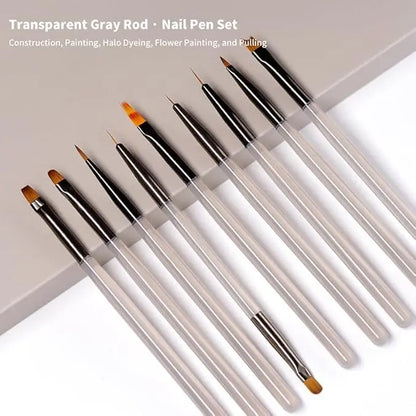Pinceles para manicuras.