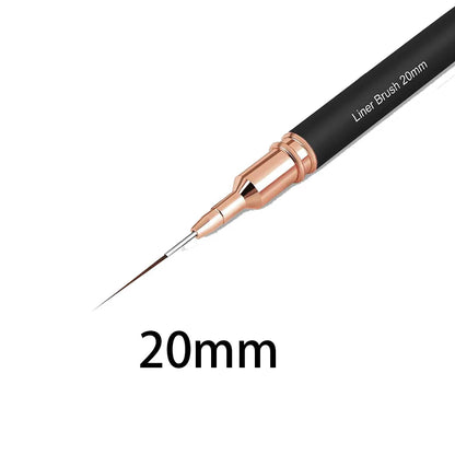 Manicure liner brushes.