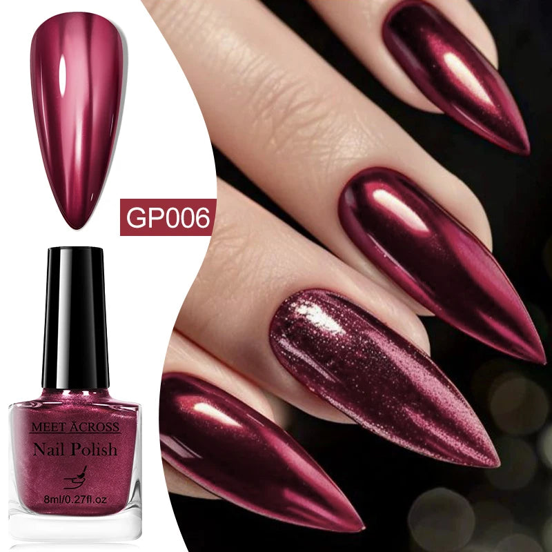 MEET ACROSS chroma metallic enamels