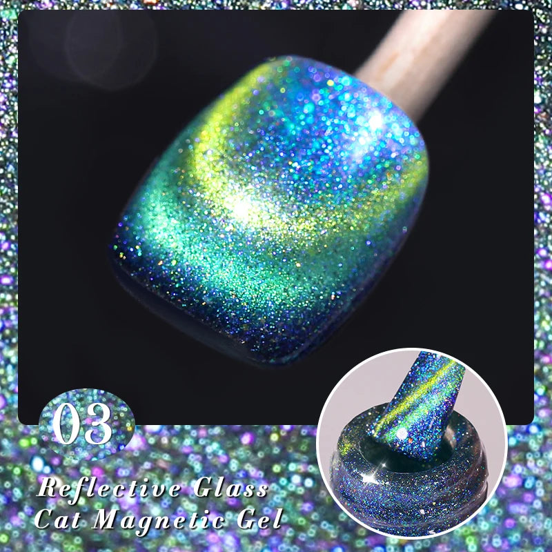 BORN PRETTY 6 Colors UV Magnetic Nail Polish
