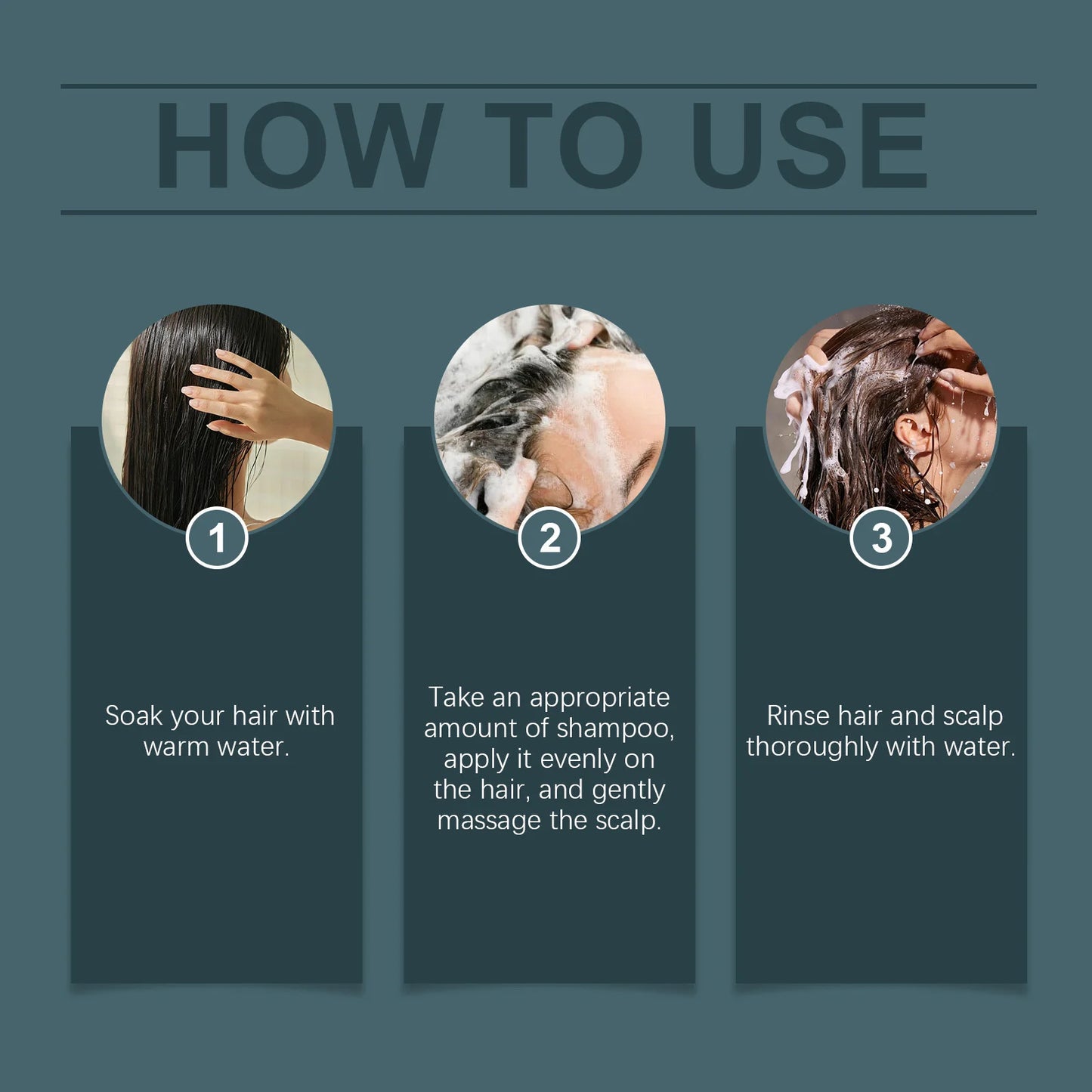 HOEGOA Champú para cabello seco y opacado, recibe brillo y suavidad.