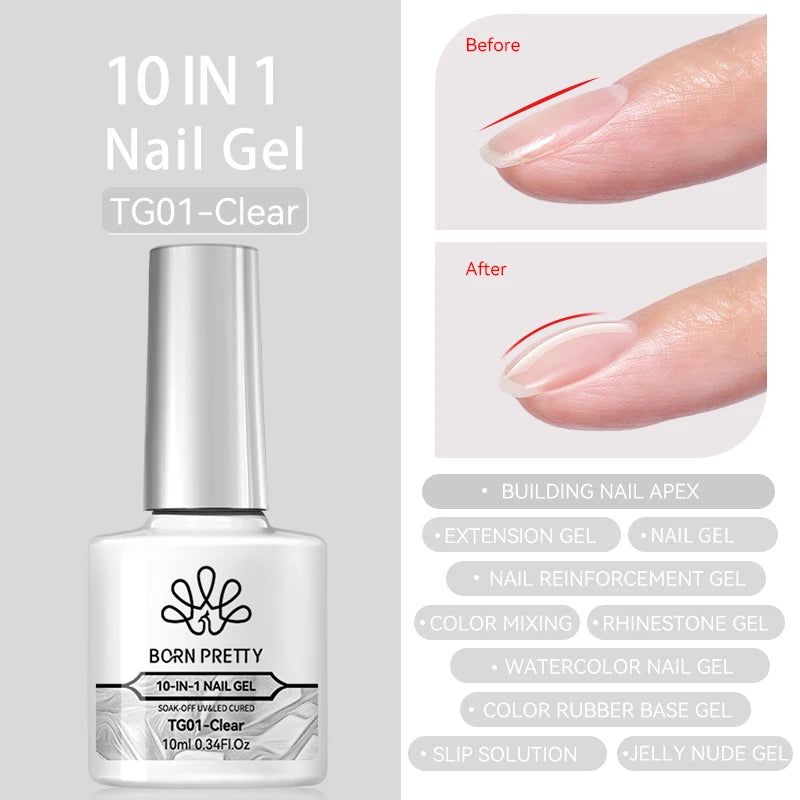 BORN PRETTY 6 Colors UV Magnetic Nail Polish