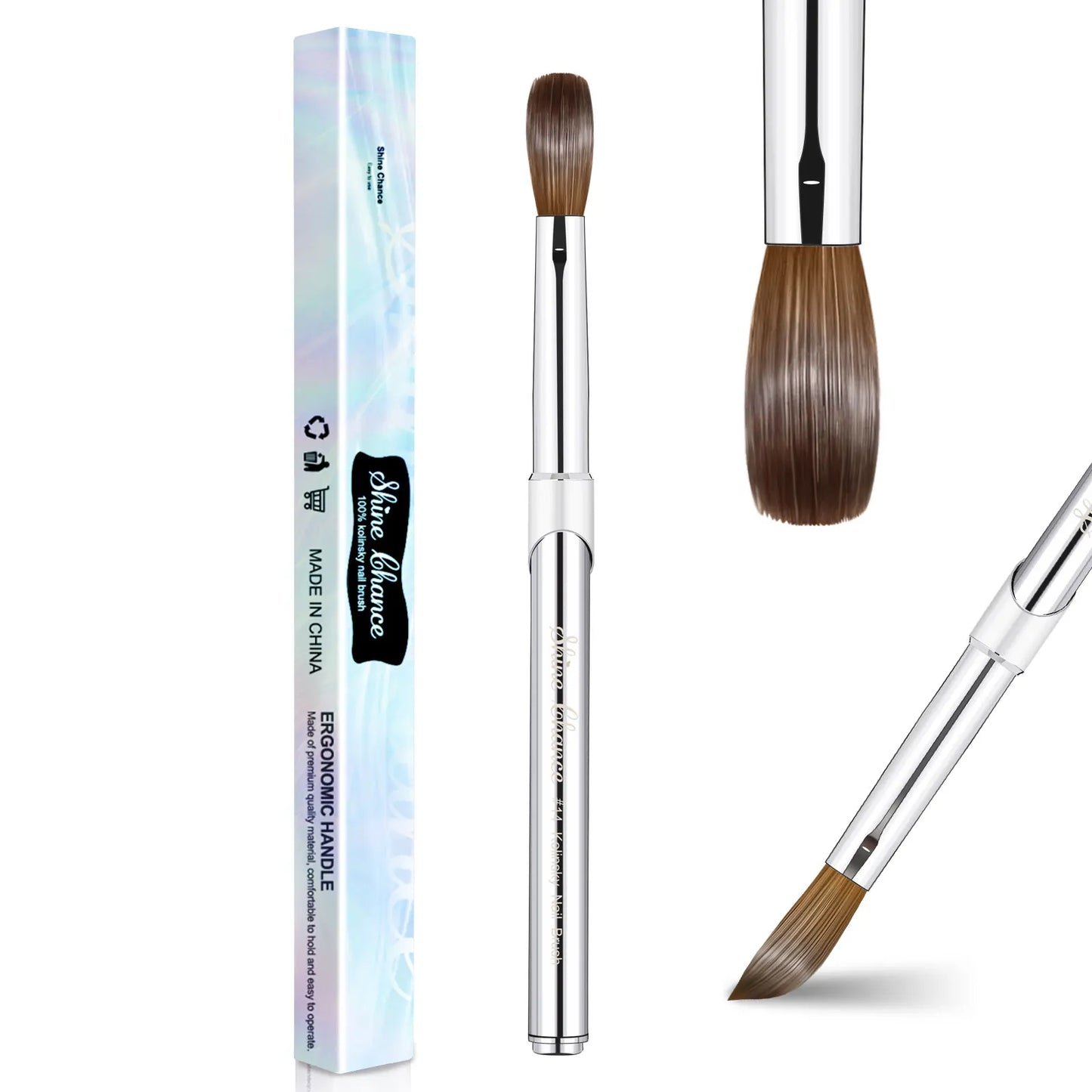 Manicure and pedicure brushes.
