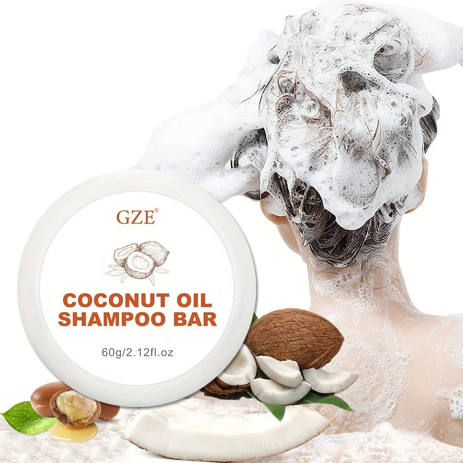 GZE Champú en barra, de aceite de coco con vitamina y ácidos grasos.