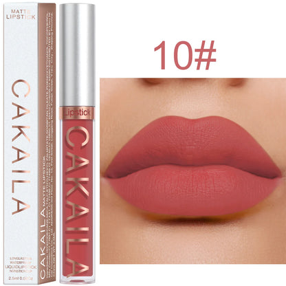 Liquid lipstick.