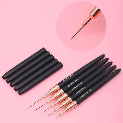 Manicure liner brushes.