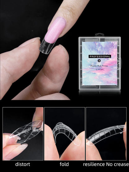 Set of 120 Misscheering Transparent Nail Molds.