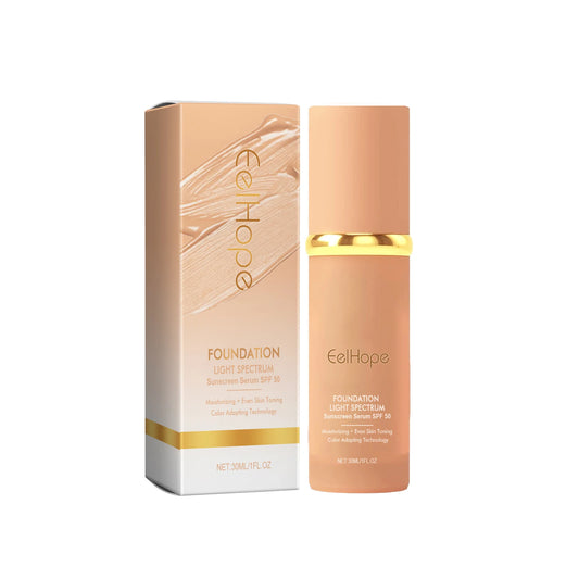 Liquid Foundation with Sunscreen - Waterproof Full Coverage