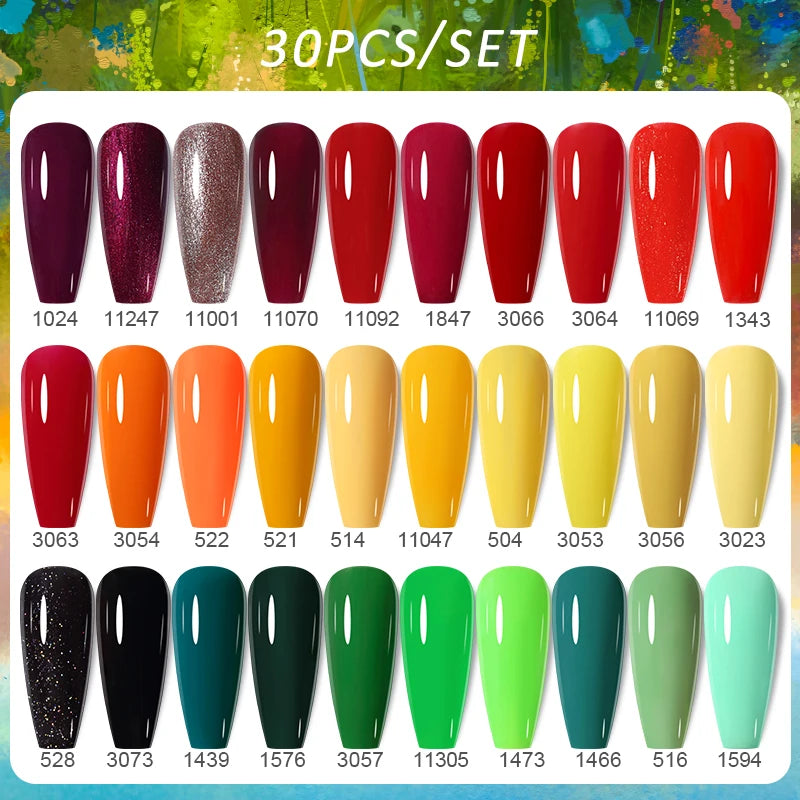 CLOU BEAUTE 30 colores de esmalte en gel de secado UV