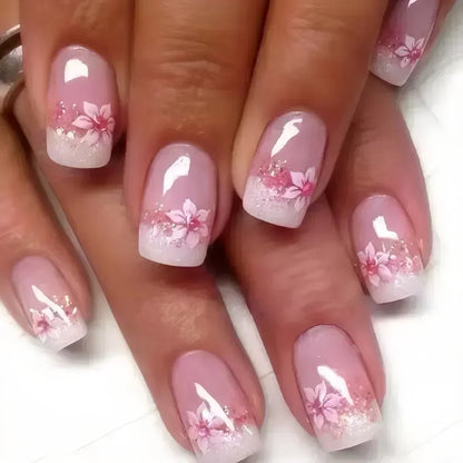 Set of 24 Short False Nails.