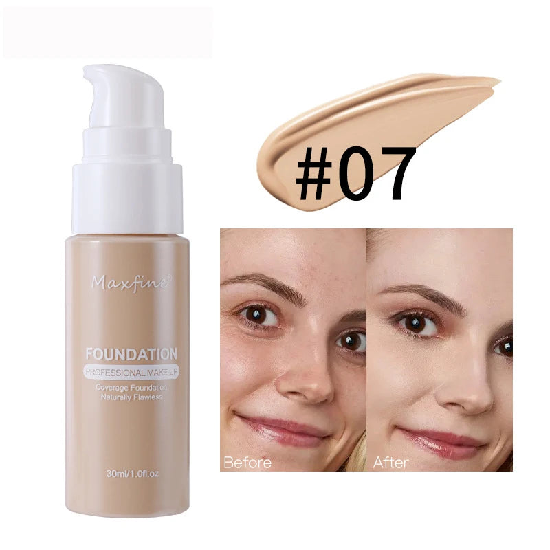 Base líquida profesional MAXFINE (12 tonos)