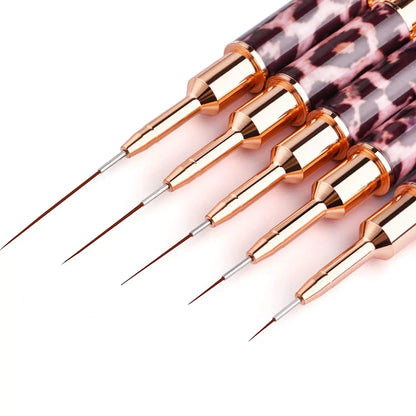 Pinceles doble punta para manicura y pedicura.