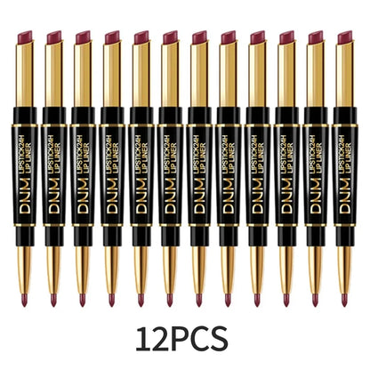 Set of 12 double-ended lipsticks from the DNM brand