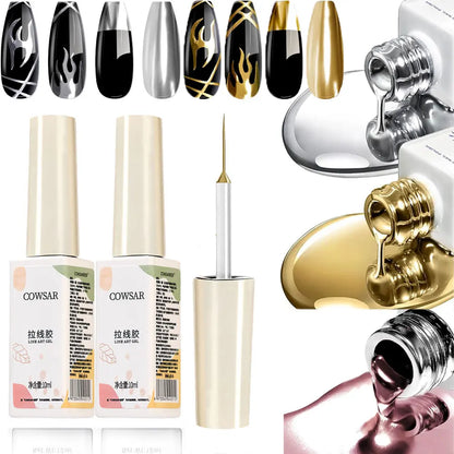 6 COWSAR Metallic Polishes and Eyeliners