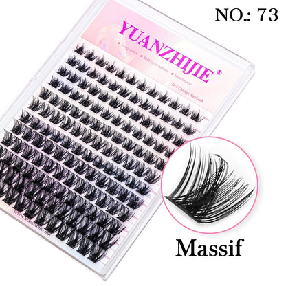 DIY False Eyelashes in Clusters