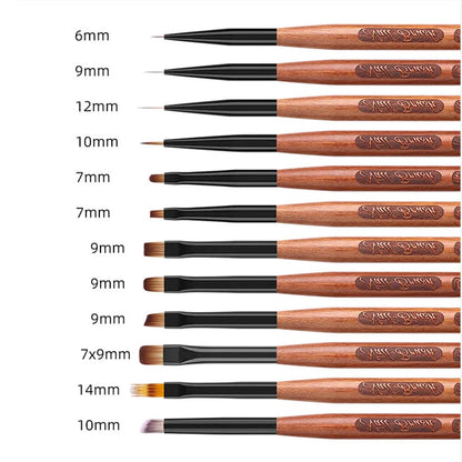 Manicure brushes.